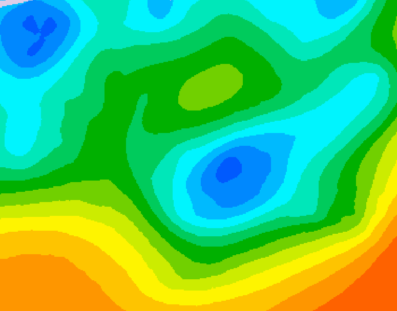GDPS 500 millibar geopotential height 144 hour forecast chart for Canada based on 2026/05/04 1200Z data