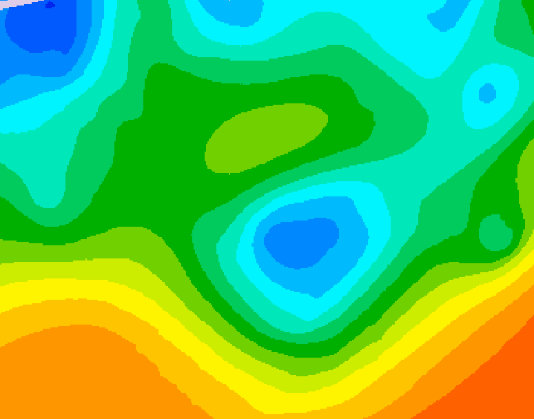 GDPS 500 millibar geopotential height 156 hour forecast chart for Canada based on 2026/05/04 1200Z data