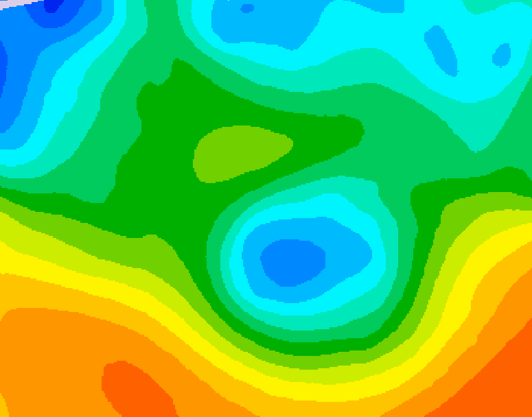 GDPS 500 millibar geopotential height 174 hour forecast chart for Canada based on 2026/05/04 1200Z data