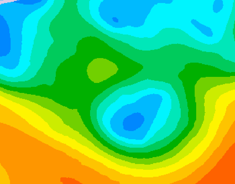 GDPS 500 millibar geopotential height 186 hour forecast chart for Canada based on 2026/05/04 1200Z data