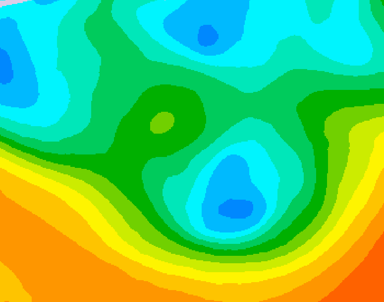 GDPS 500 millibar geopotential height 198 hour forecast chart for Canada based on 2026/05/04 1200Z data