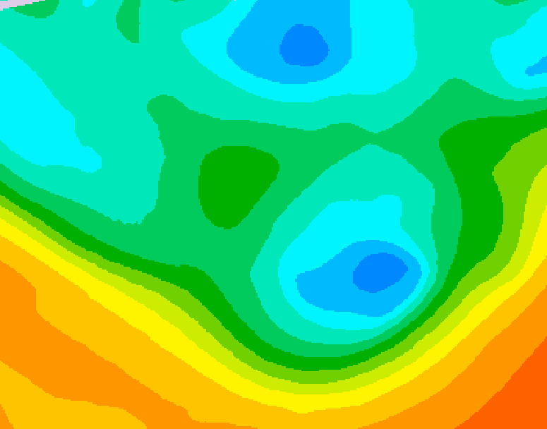 GDPS 500 millibar geopotential height 216 hour forecast chart for Canada based on 2026/05/04 1200Z data