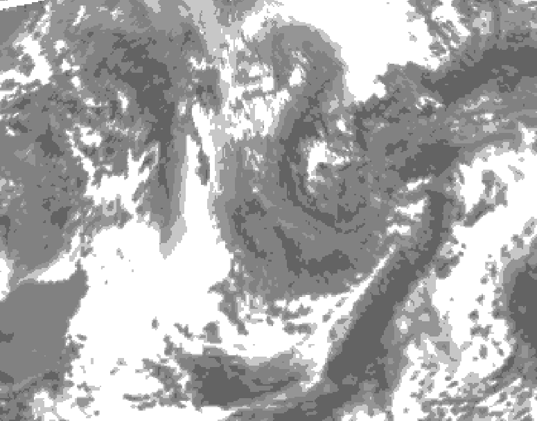 GDPS total cloud 060 hour forecast chart for Canada based on 2026/05/04 0000Z data