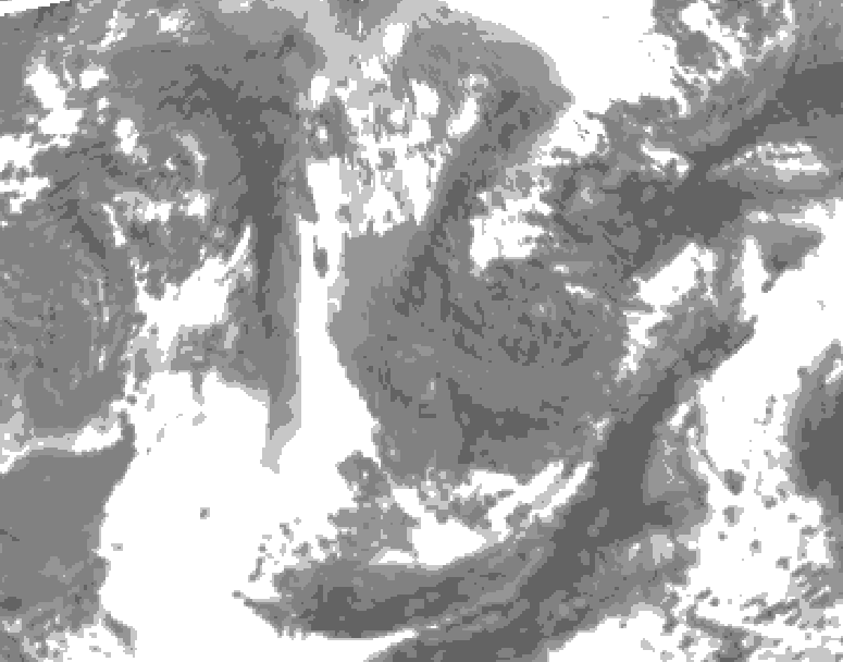 GDPS total cloud 066 hour forecast chart for Canada based on 2026/05/04 0000Z data
