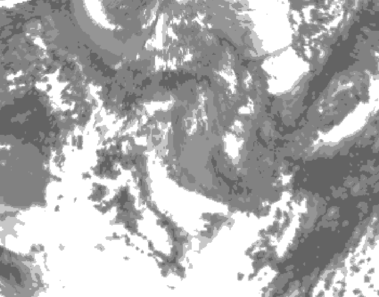 GDPS total cloud 204 hour forecast chart for Canada based on 2026/05/04 0000Z data