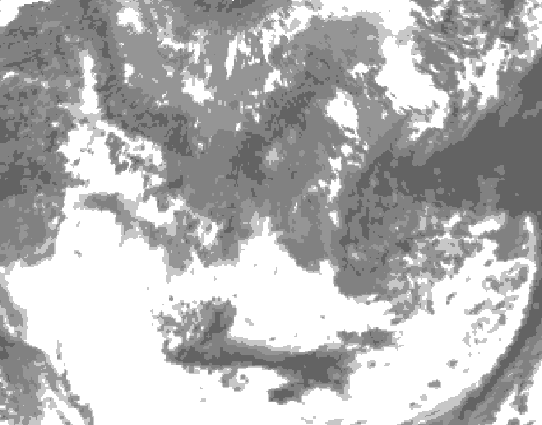GDPS total cloud 234 hour forecast chart for Canada based on 2026/05/04 0000Z data