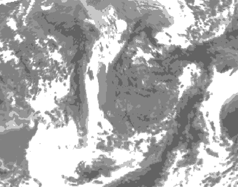 GDPS total cloud 060 hour forecast chart for Canada based on 2026/05/04 1200Z data