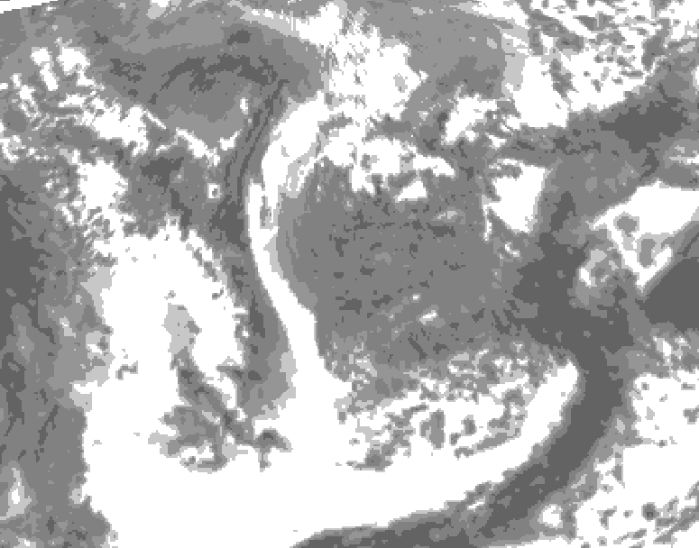 GDPS total cloud 078 hour forecast chart for Canada based on 2026/05/04 1200Z data