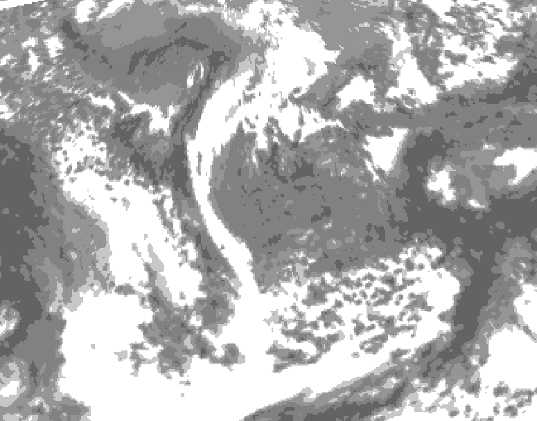 GDPS total cloud 084 hour forecast chart for Canada based on 2026/05/04 1200Z data