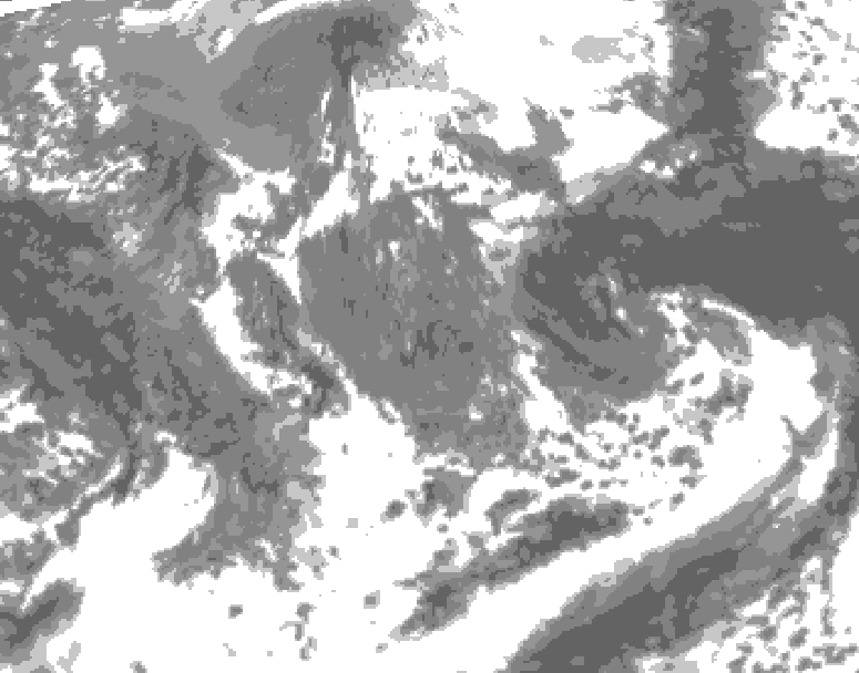 GDPS total cloud 108 hour forecast chart for Canada based on 2026/05/04 1200Z data