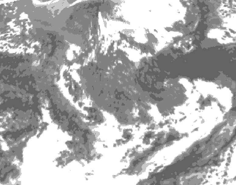 GDPS total cloud 114 hour forecast chart for Canada based on 2026/05/04 1200Z data