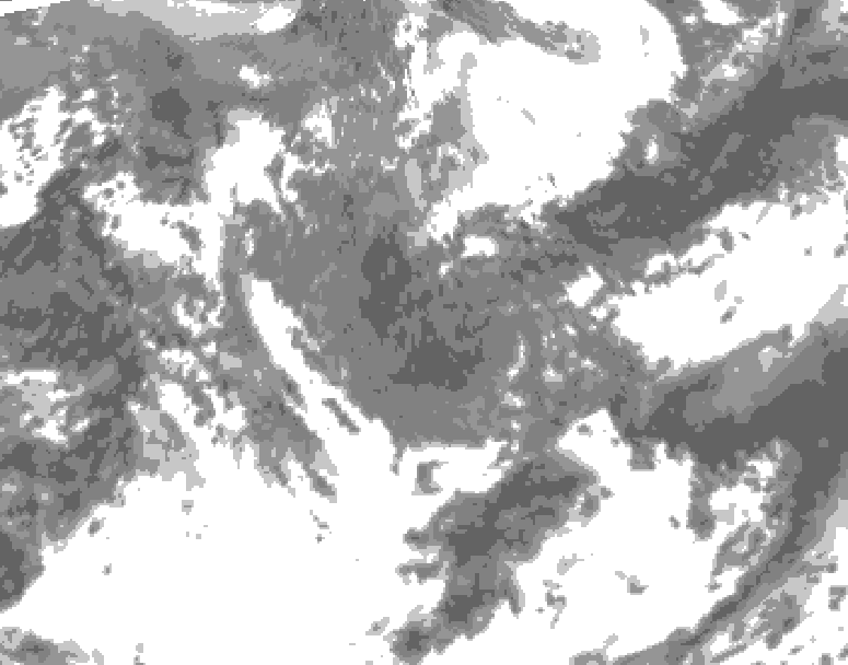 GDPS total cloud 144 hour forecast chart for Canada based on 2026/05/04 1200Z data
