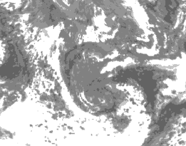 GDPS total cloud 180 hour forecast chart for Canada based on 2026/05/04 1200Z data