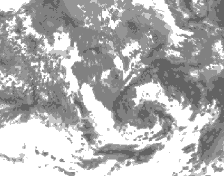 GDPS total cloud 204 hour forecast chart for Canada based on 2026/05/04 1200Z data