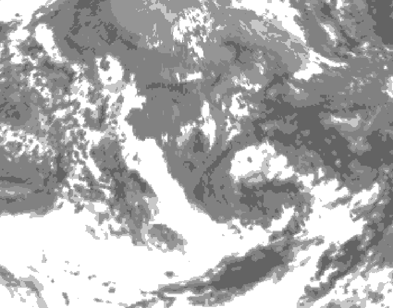 GDPS total cloud 210 hour forecast chart for Canada based on 2026/05/04 1200Z data