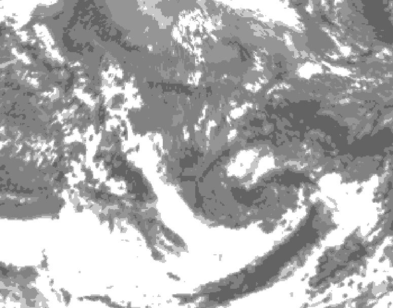 GDPS total cloud 216 hour forecast chart for Canada based on 2026/05/04 1200Z data
