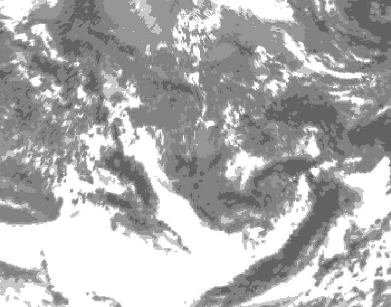 GDPS total cloud 222 hour forecast chart for Canada based on 2026/05/04 1200Z data