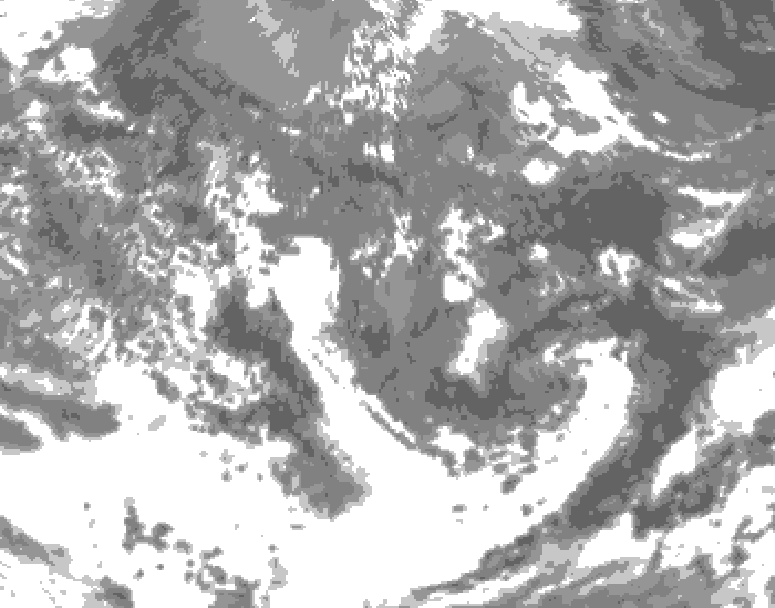 GDPS total cloud 228 hour forecast chart for Canada based on 2026/05/04 1200Z data
