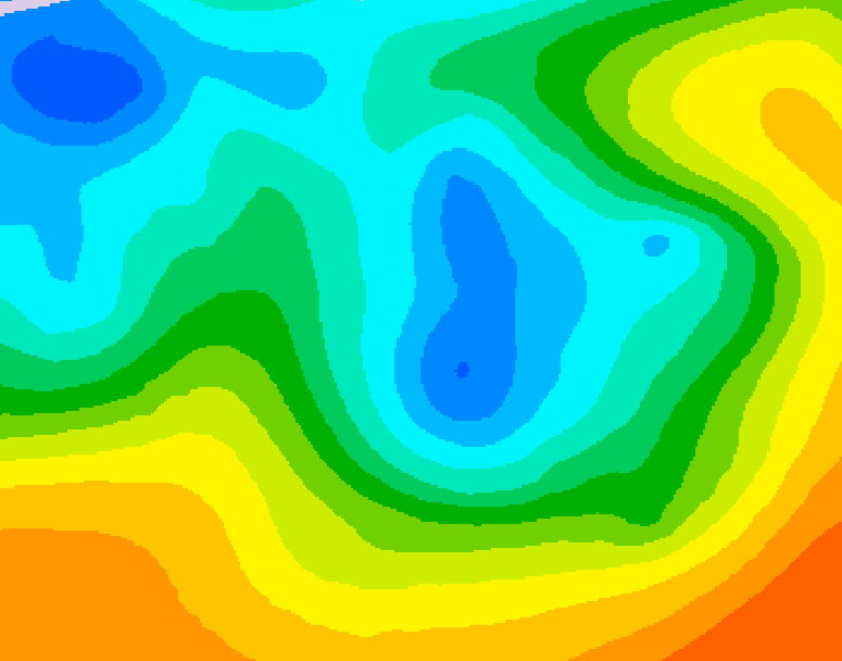GDPS 500 millibar geopotential height 126 hour forecast chart for Canada based on 2026/05/05 0000Z data