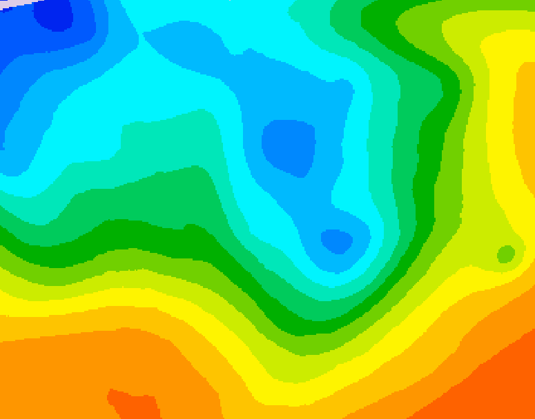 GDPS 500 millibar geopotential height 150 hour forecast chart for Canada based on 2026/05/05 0000Z data