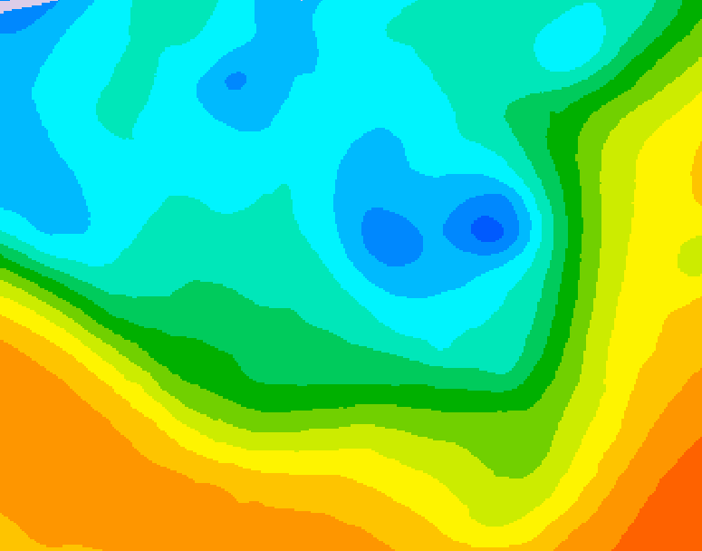 GDPS 500 millibar geopotential height 180 hour forecast chart for Canada based on 2026/05/05 0000Z data