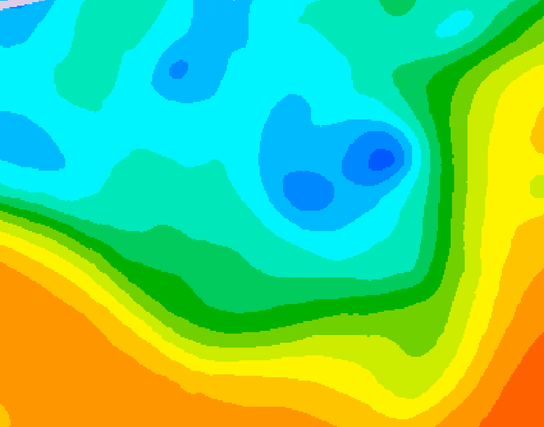 GDPS 500 millibar geopotential height 186 hour forecast chart for Canada based on 2026/05/05 0000Z data