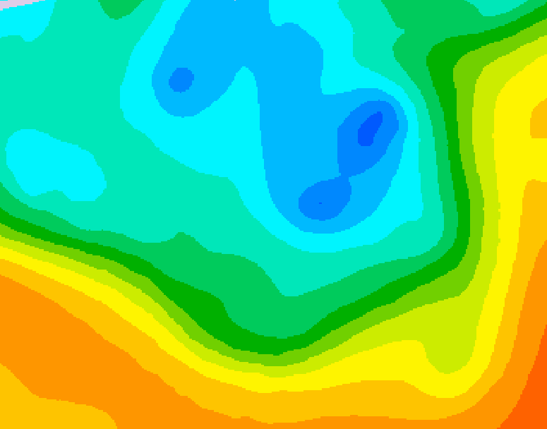 GDPS 500 millibar geopotential height 198 hour forecast chart for Canada based on 2026/05/05 0000Z data