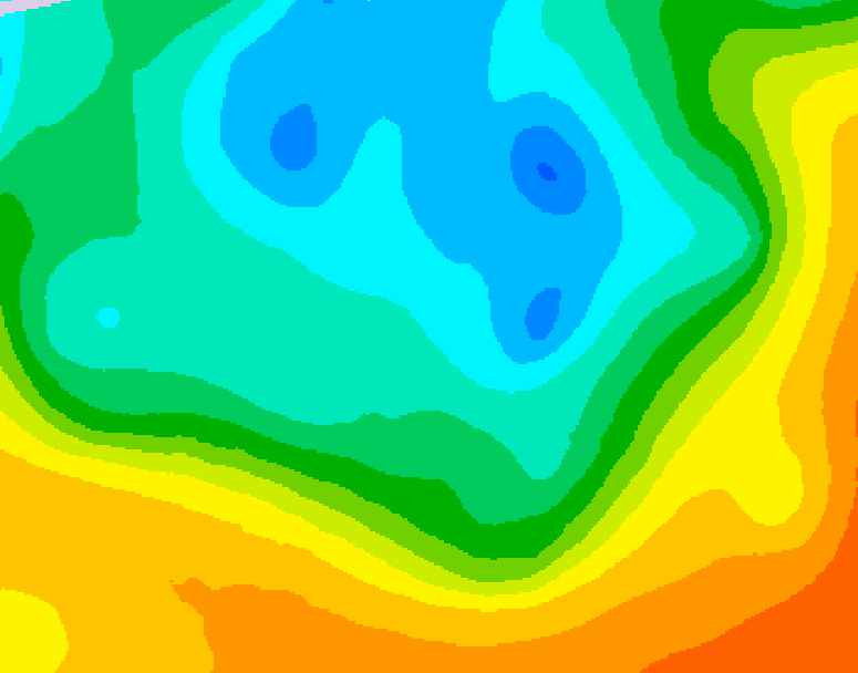 GDPS 500 millibar geopotential height 216 hour forecast chart for Canada based on 2026/05/05 0000Z data