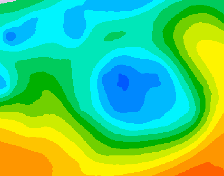 GDPS 500 millibar geopotential height 078 hour forecast chart for Canada based on 2026/05/05 1200Z data