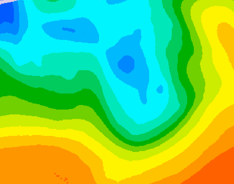 GDPS 500 millibar geopotential height 138 hour forecast chart for Canada based on 2026/05/05 1200Z data