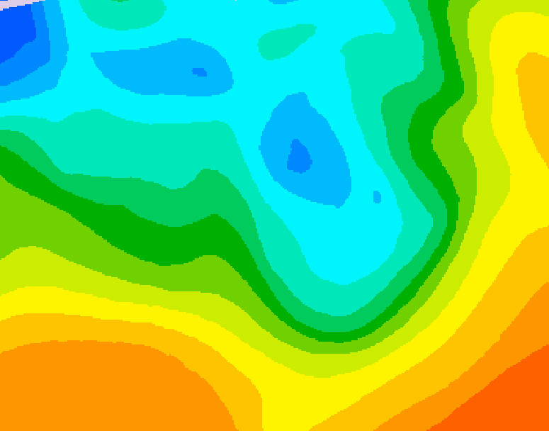 GDPS 500 millibar geopotential height 144 hour forecast chart for Canada based on 2026/05/05 1200Z data