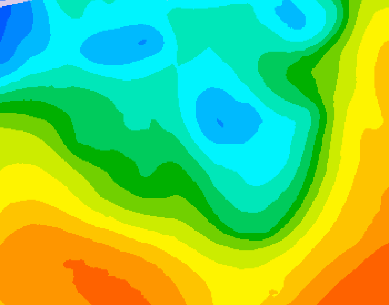 GDPS 500 millibar geopotential height 156 hour forecast chart for Canada based on 2026/05/05 1200Z data