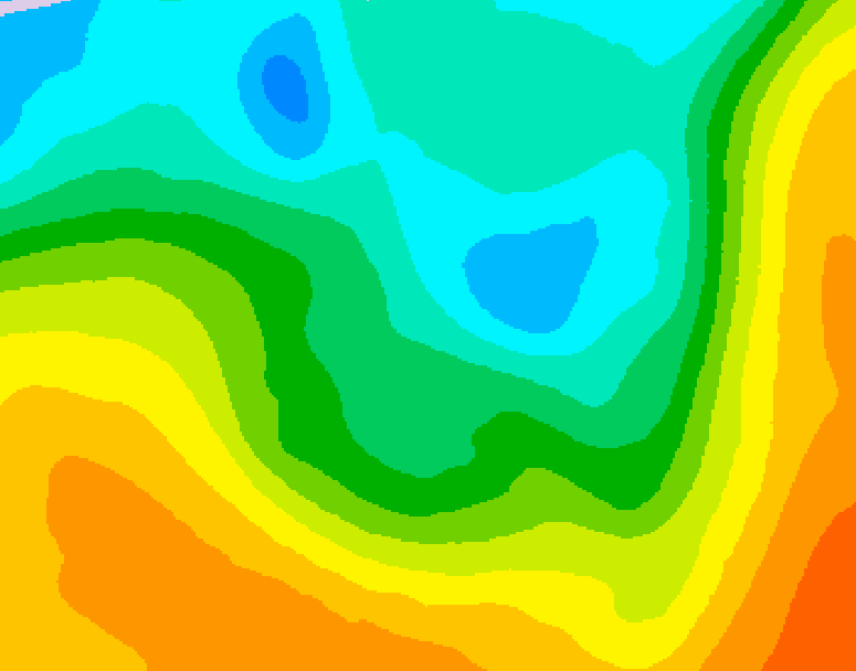 GDPS 500 millibar geopotential height 180 hour forecast chart for Canada based on 2026/05/05 1200Z data