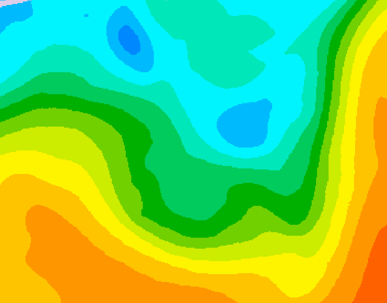 GDPS 500 millibar geopotential height 186 hour forecast chart for Canada based on 2026/05/05 1200Z data