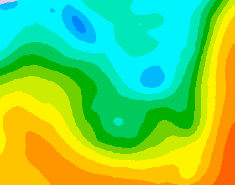 GDPS 500 millibar geopotential height 192 hour forecast chart for Canada based on 2026/05/05 1200Z data