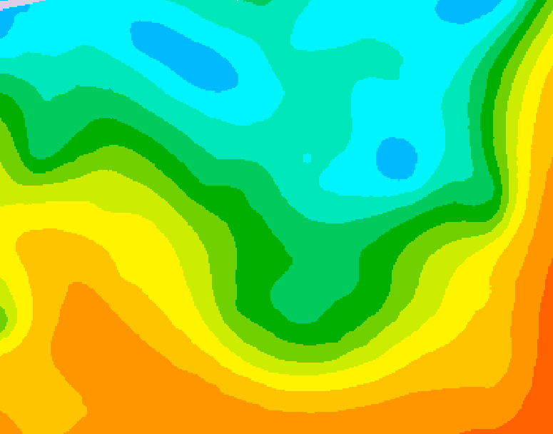 GDPS 500 millibar geopotential height 210 hour forecast chart for Canada based on 2026/05/05 1200Z data