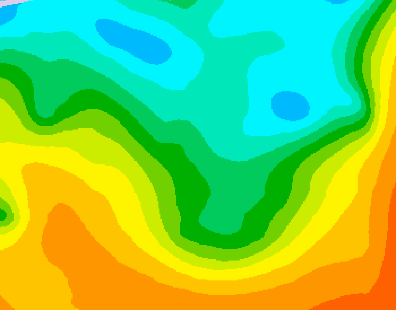 GDPS 500 millibar geopotential height 216 hour forecast chart for Canada based on 2026/05/05 1200Z data
