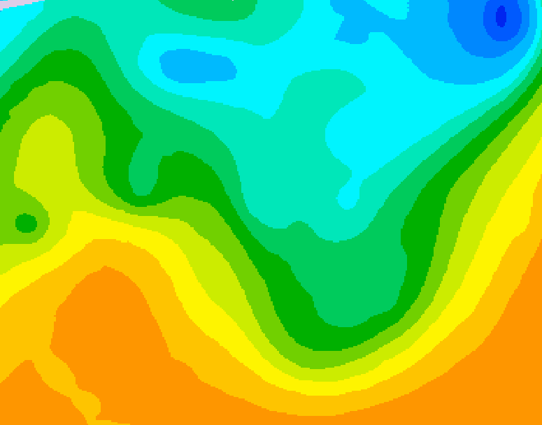 GDPS 500 millibar geopotential height 240 hour forecast chart for Canada based on 2026/05/05 1200Z data