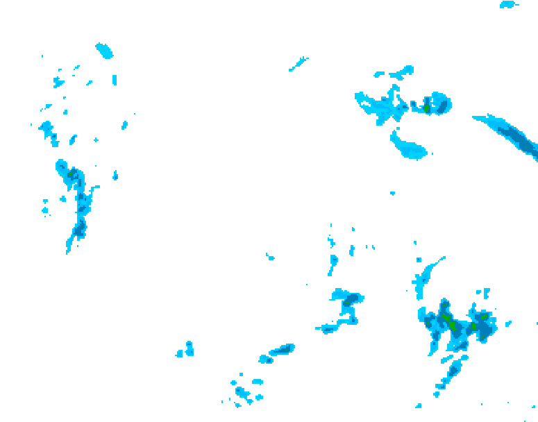 GDPS precipitation 126 hour forecast chart for Canada based on 2026/05/05 0000Z data