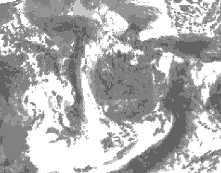 GDPS total cloud 060 hour forecast chart for Canada based on 2026/05/05 0000Z data