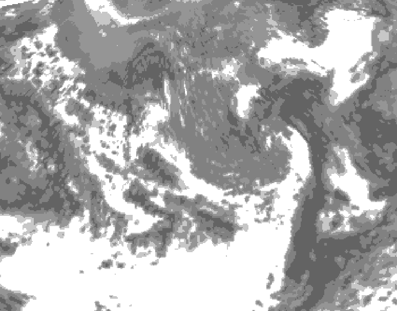 GDPS total cloud 174 hour forecast chart for Canada based on 2026/05/05 0000Z data