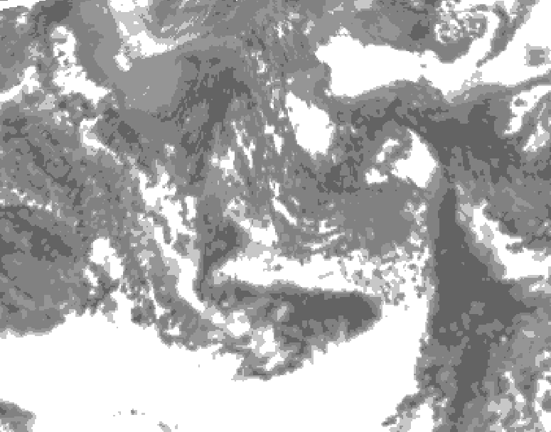 GDPS total cloud 186 hour forecast chart for Canada based on 2026/05/05 0000Z data