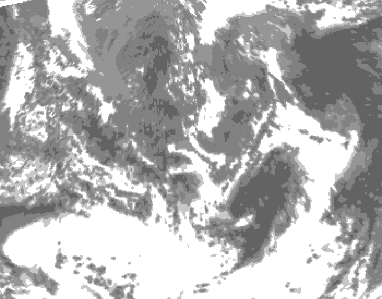 GDPS total cloud 216 hour forecast chart for Canada based on 2026/05/05 0000Z data
