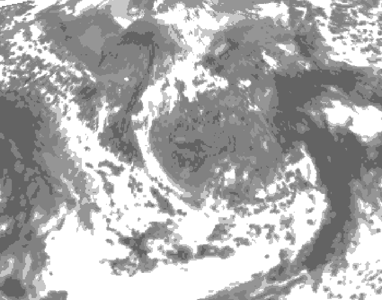 GDPS total cloud 066 hour forecast chart for Canada based on 2026/05/05 1200Z data