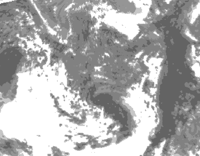 GDPS total cloud 186 hour forecast chart for Canada based on 2026/05/05 1200Z data