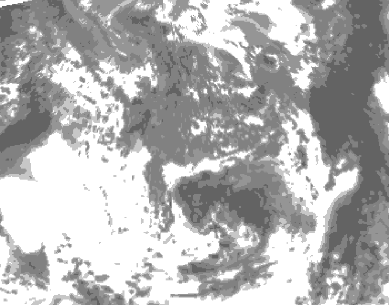 GDPS total cloud 204 hour forecast chart for Canada based on 2026/05/05 1200Z data