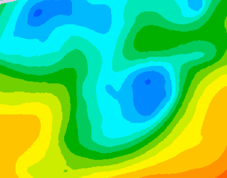 GDPS 500 millibar geopotential height 006 hour forecast chart for Canada based on 2026/05/06 0000Z data