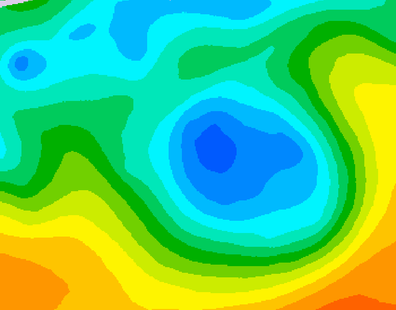 GDPS 500 millibar geopotential height 060 hour forecast chart for Canada based on 2026/05/06 0000Z data
