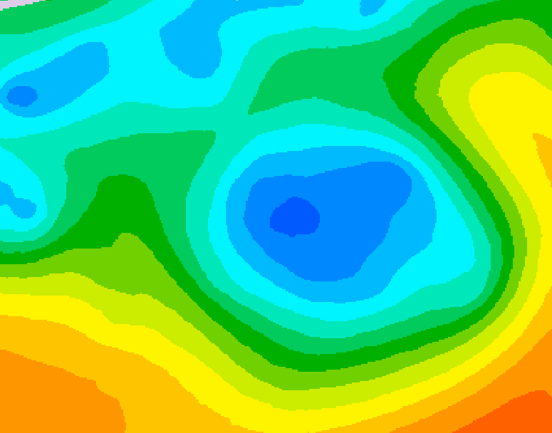 GDPS 500 millibar geopotential height 072 hour forecast chart for Canada based on 2026/05/06 0000Z data