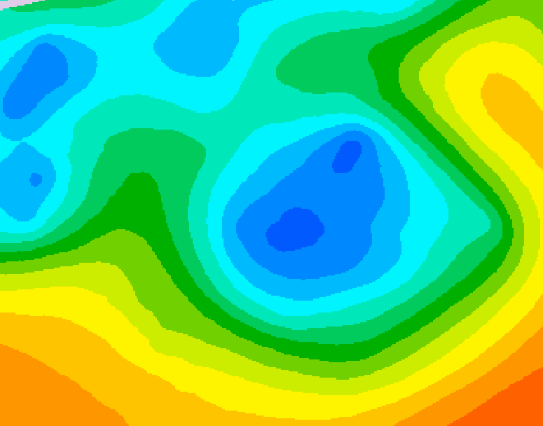 GDPS 500 millibar geopotential height 084 hour forecast chart for Canada based on 2026/05/06 0000Z data